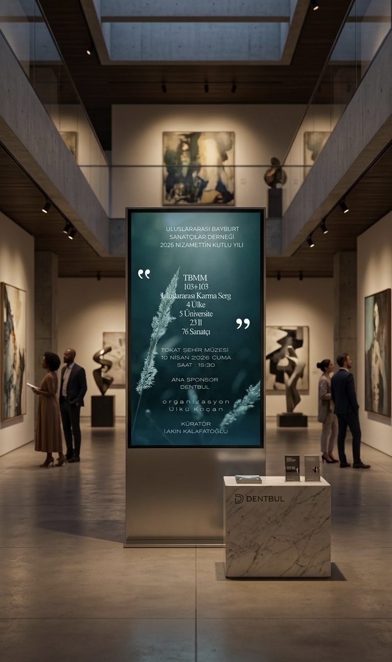Tokat’ta Dev Sanat Buluşması: Dentbul Sponsorluğunda Uluslararası Karma Sergi Kapılarını Açıyor